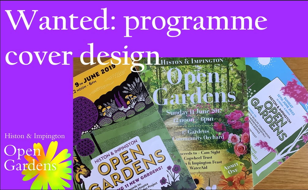 Wanted: programme cover design